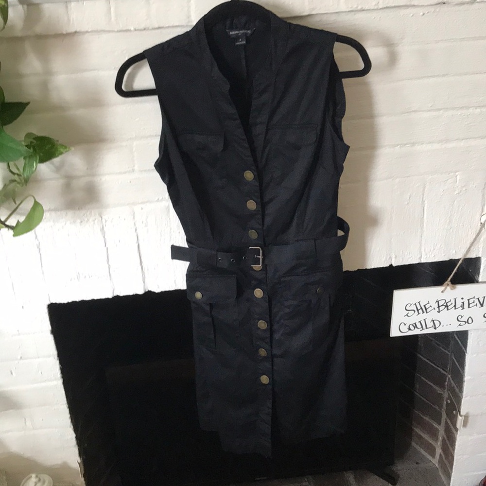 Like new - Banana Republic Safari Dress - Black 4